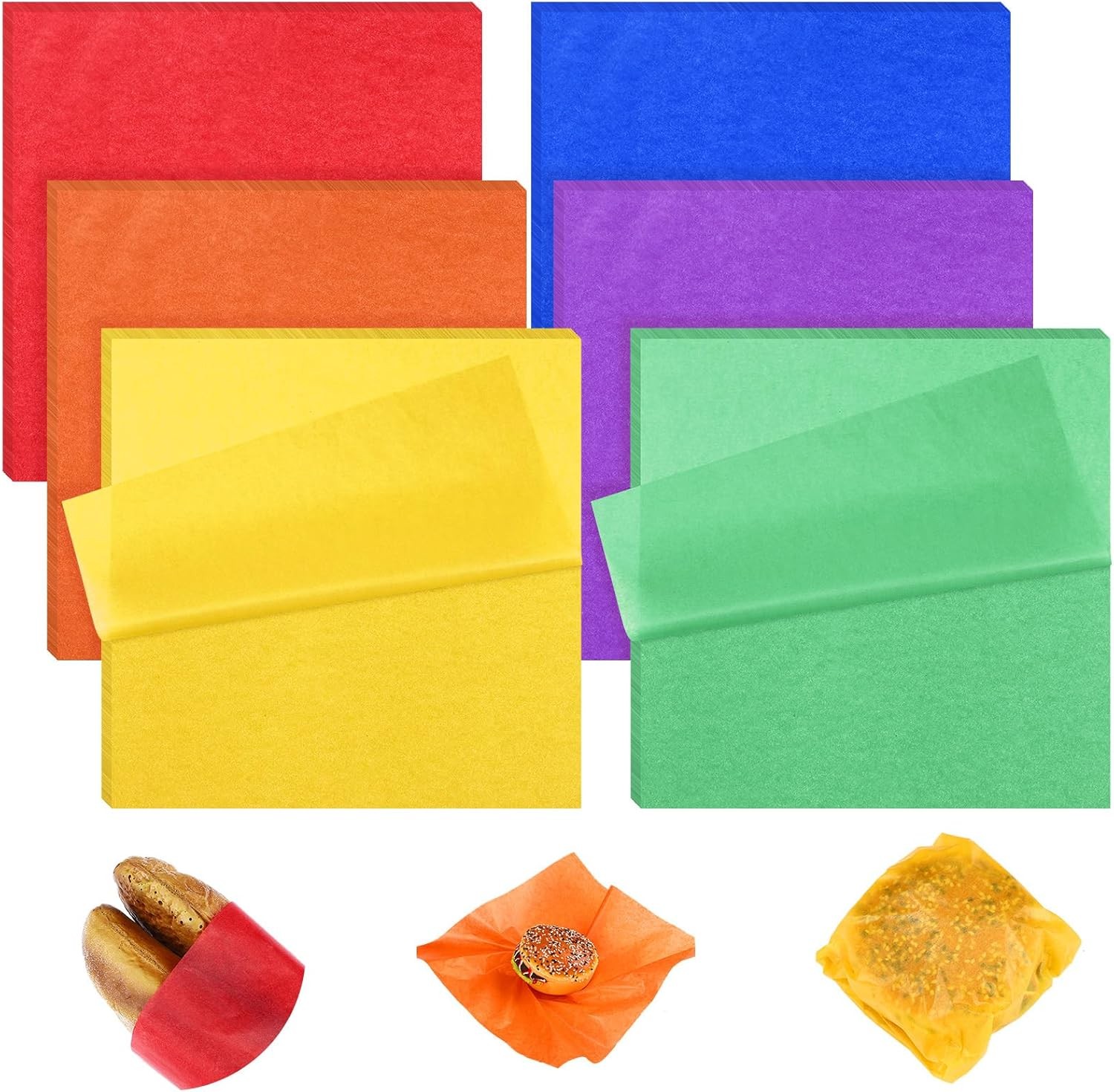 240 Sheets 12 x 12 Inch Deli Paper Sheets Sandwich Paper Dry Wax Paper Sheets