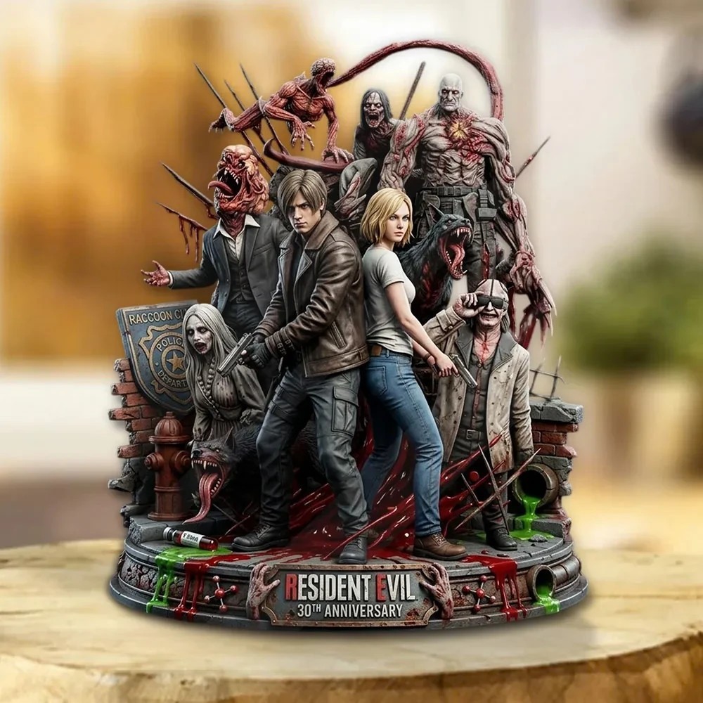 Resident Evil 30th Anniversary Custom Shape Acrylic Plaque
