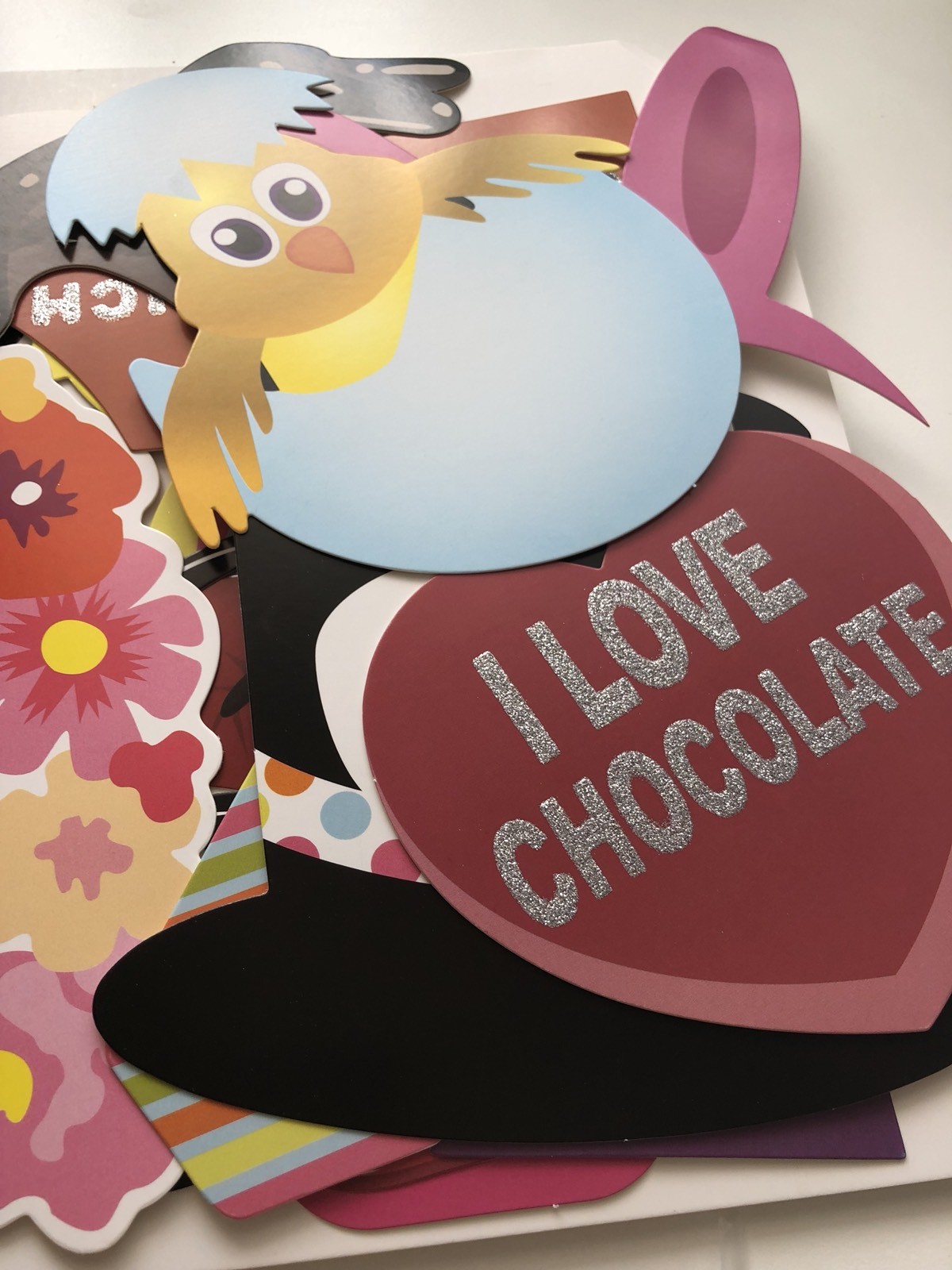 Happy Easter Bunny Hat eyeglasses Party Selfie Photo Booth Prop fun Game Sign