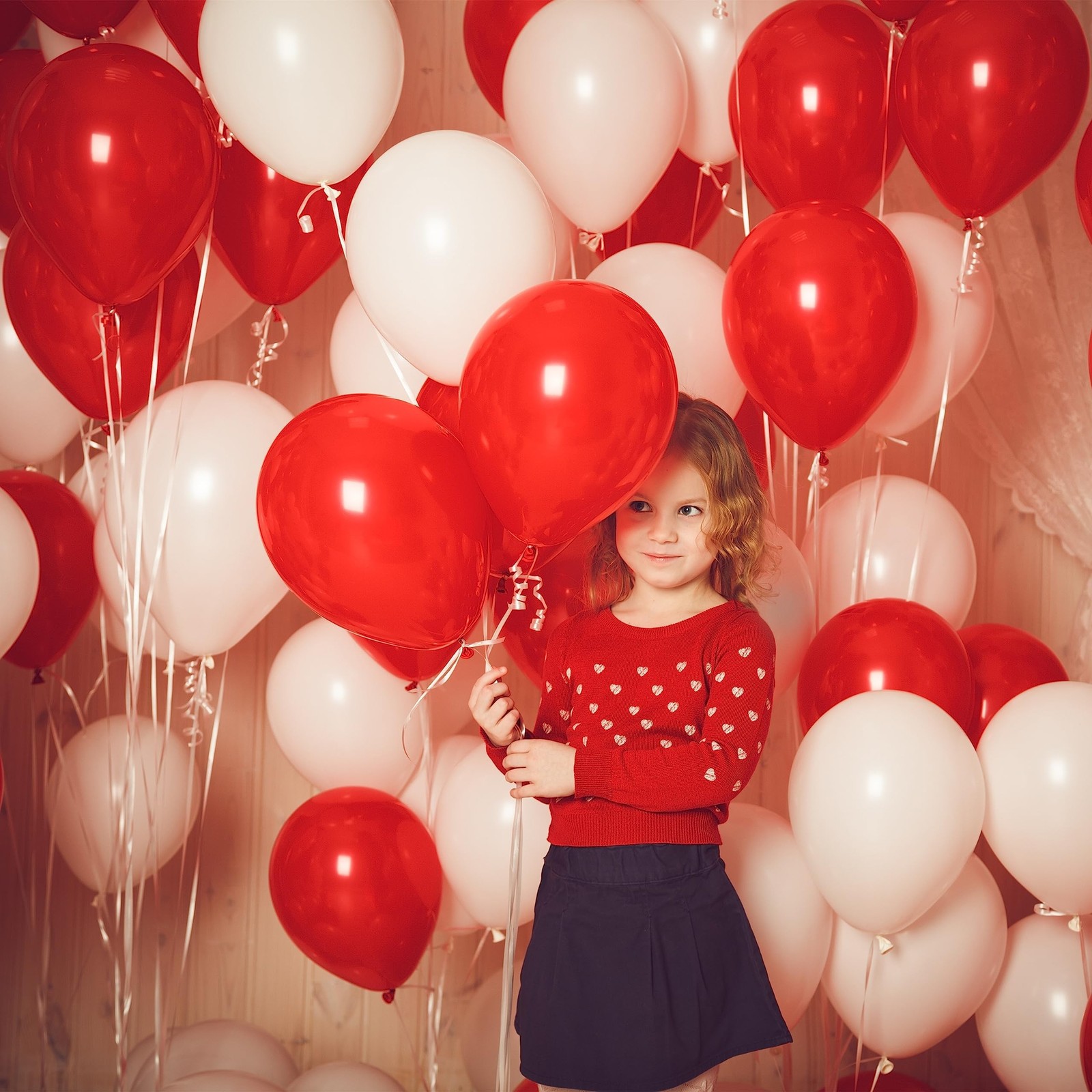 100pcs Red Balloons, Helium Quality 12 inch Red Latex Party Balloon for Birth…