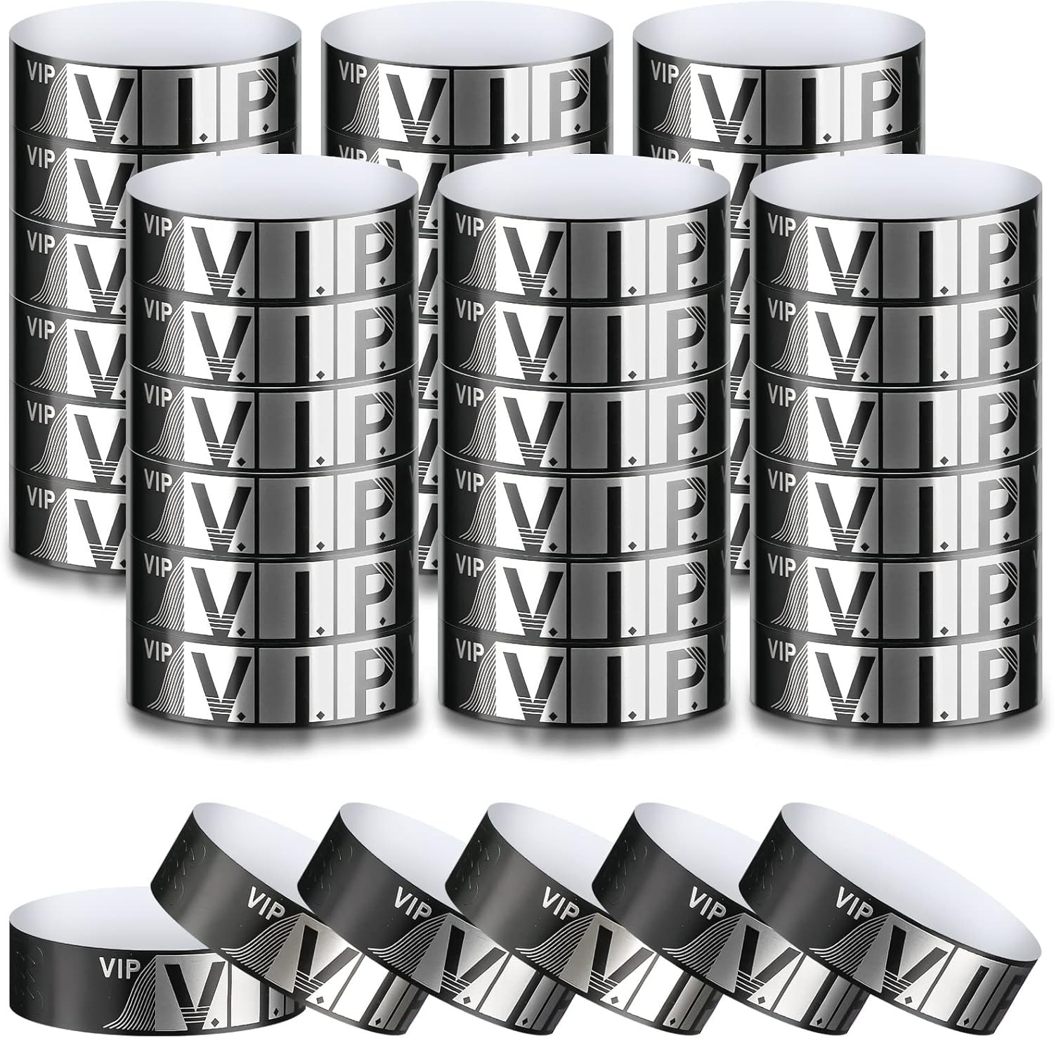 200 Pack VIP Wristbands for Events VIP Bracelets Paper Waterproof Party Wristban