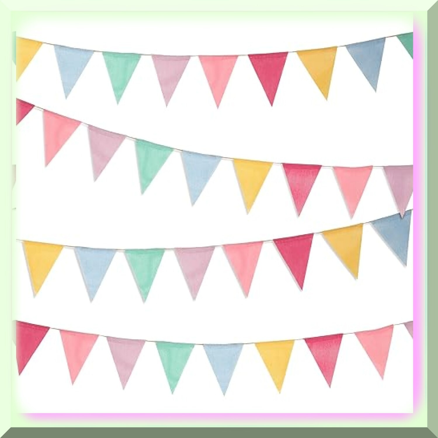 Colorful Burlap Bunting Banner for Festive Decor