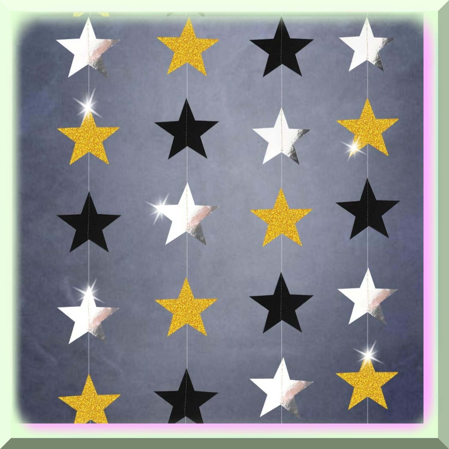 Night Sky Celebration Kit with Gold Stars and Streamers