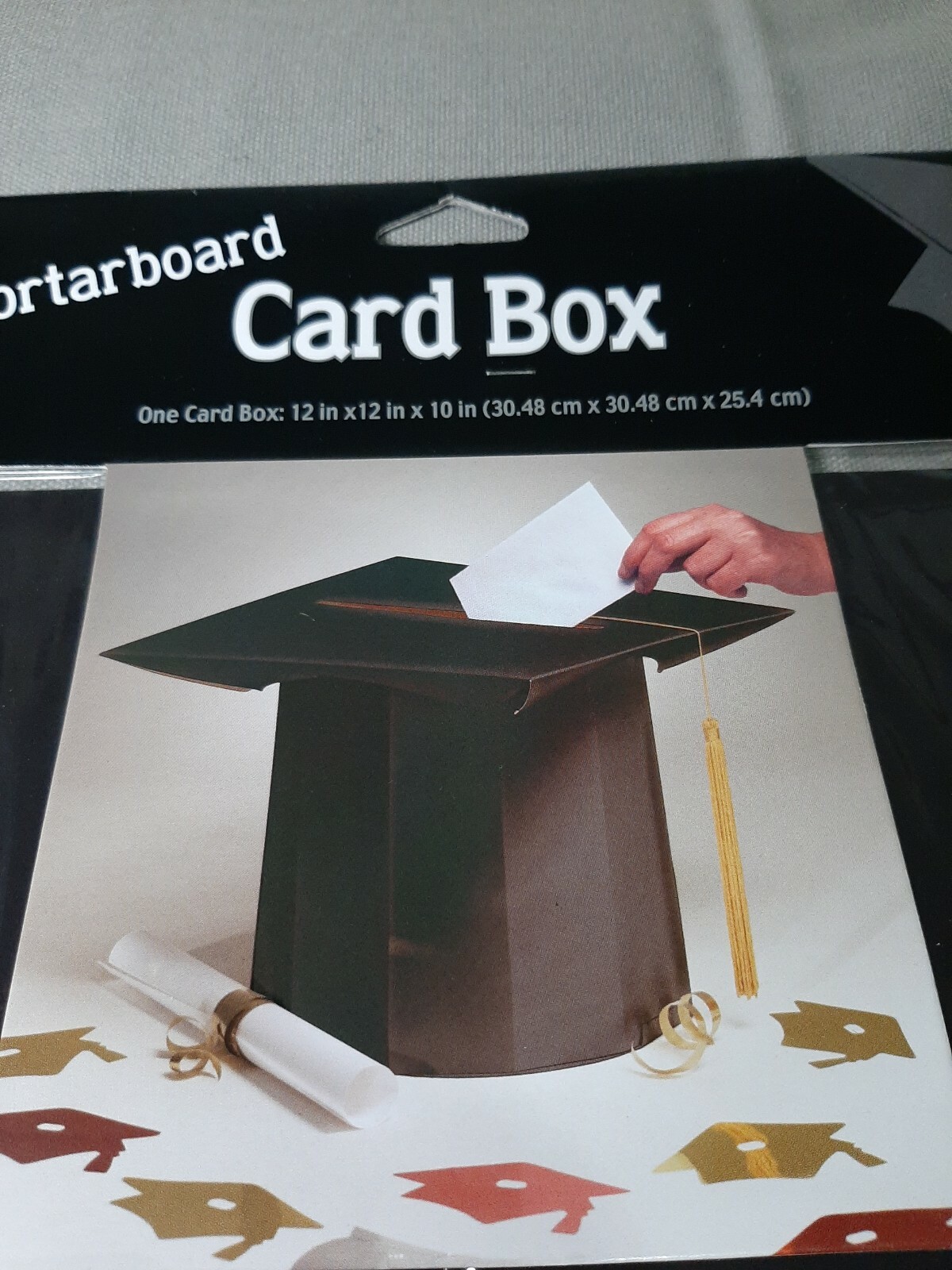 Graduation Card Box Black Hat Tassel 12″ X 12″ X 10″ Party Decoration Money