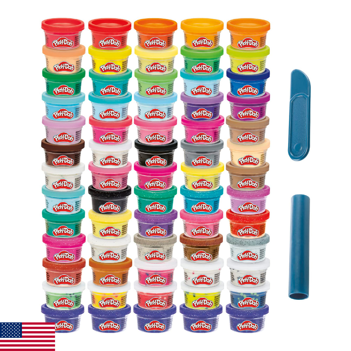 Play-Doh Ultimate Color Collection 65-Pack of 1-oz Cans, Includes Sparkle, Confe