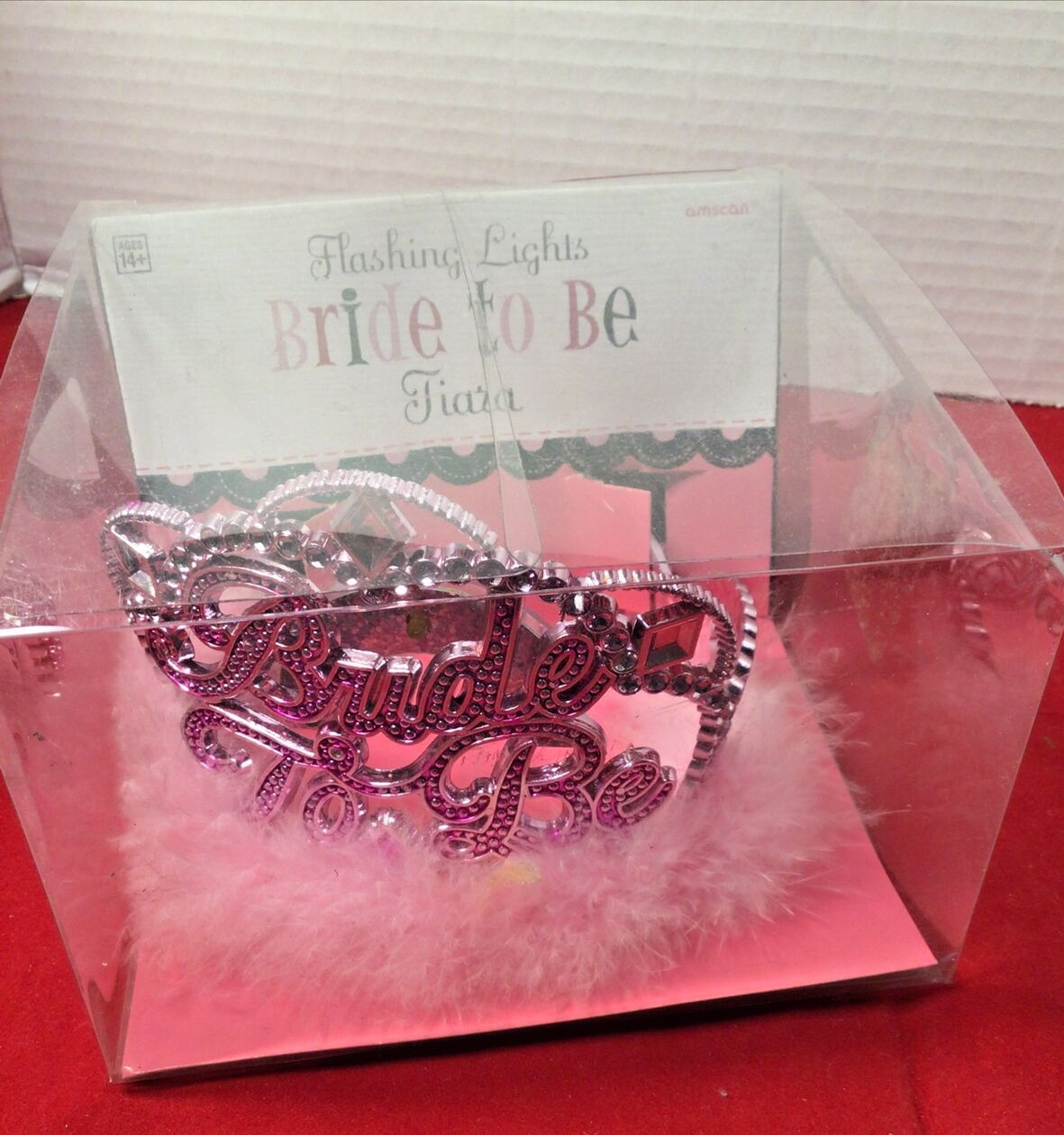 Bride to Be Tiara Bachelorette Party Bridal Shower Pink New in Box
