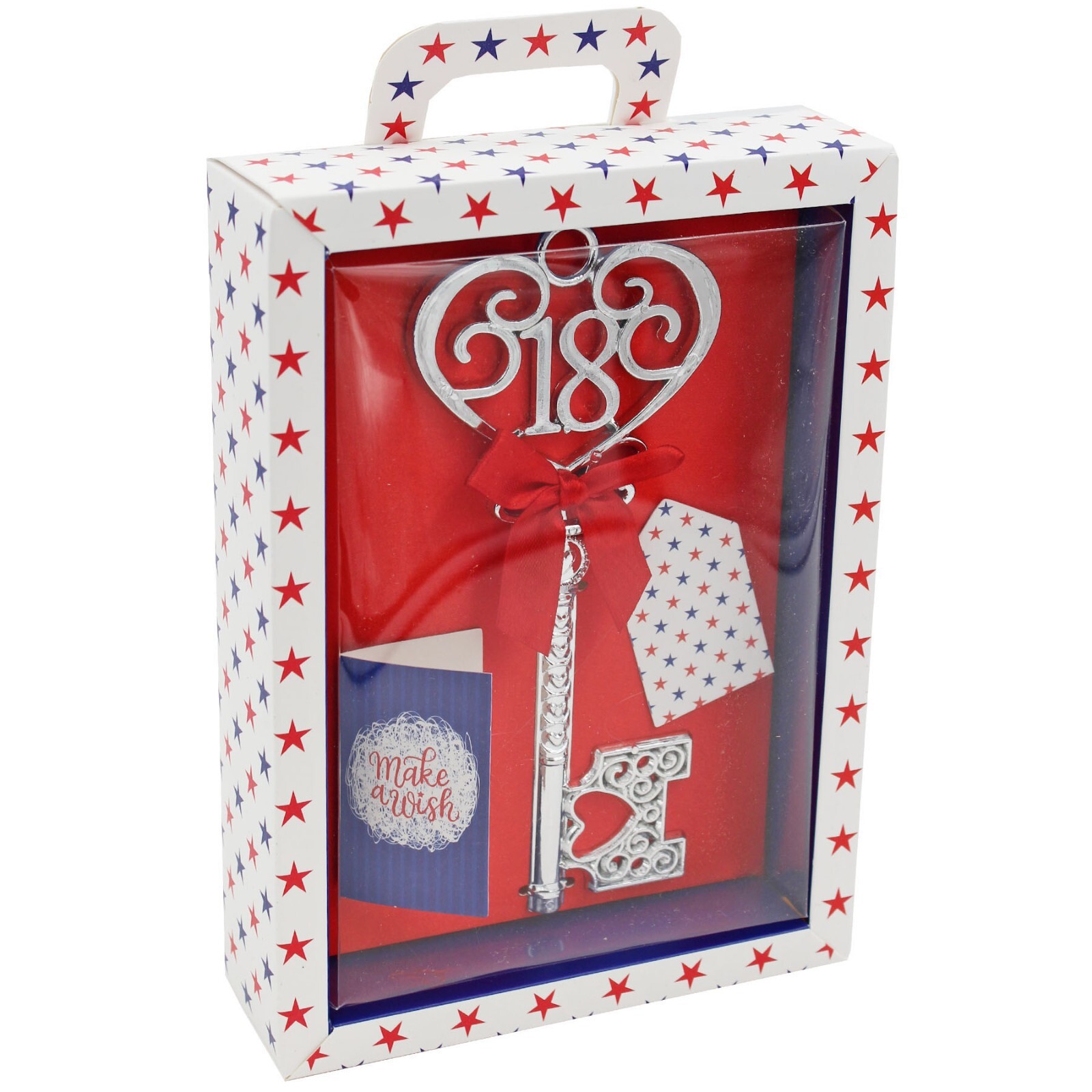 Boxed Silver 18th or 21st Birthday Key Keepsake Gift – Choose Design