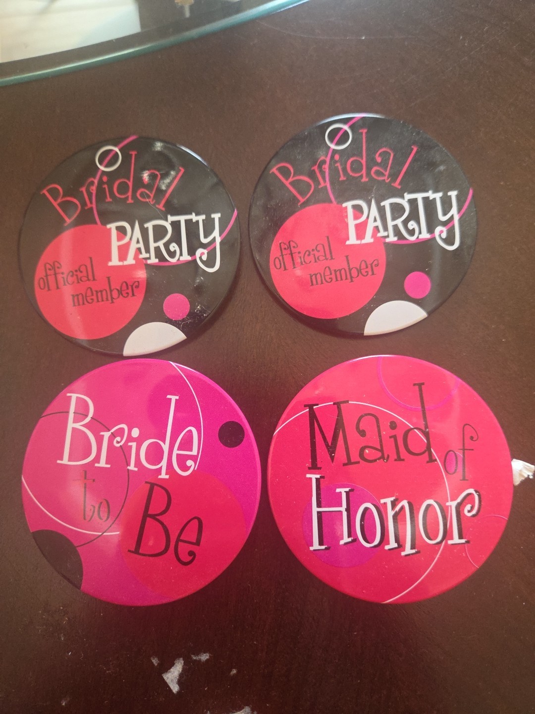 Bachelorette Party 4 Button Set Bachelorette Party Accessories