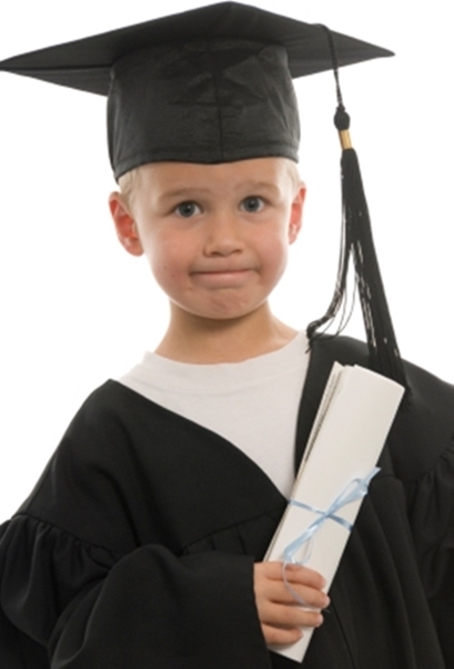 Set of 5 Childrens Graduation Gown And Hat 3-6 Years Nursery Kids Colour Costume