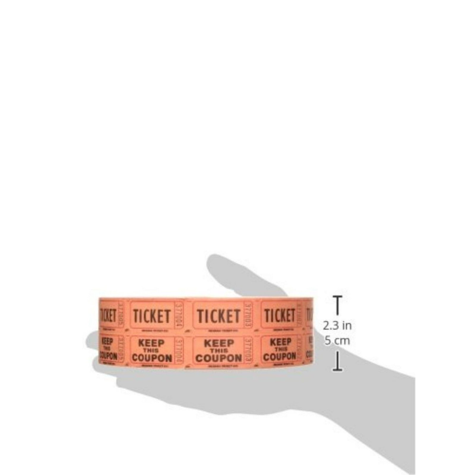 Indiana Ticket Company 56759 Raffle Tickets, (4 Rolls of 2000 Double Tickets)…
