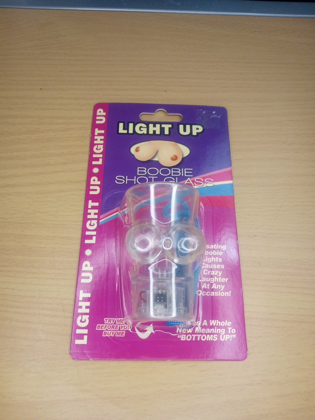 Light Up Boobie Shot Glass With String