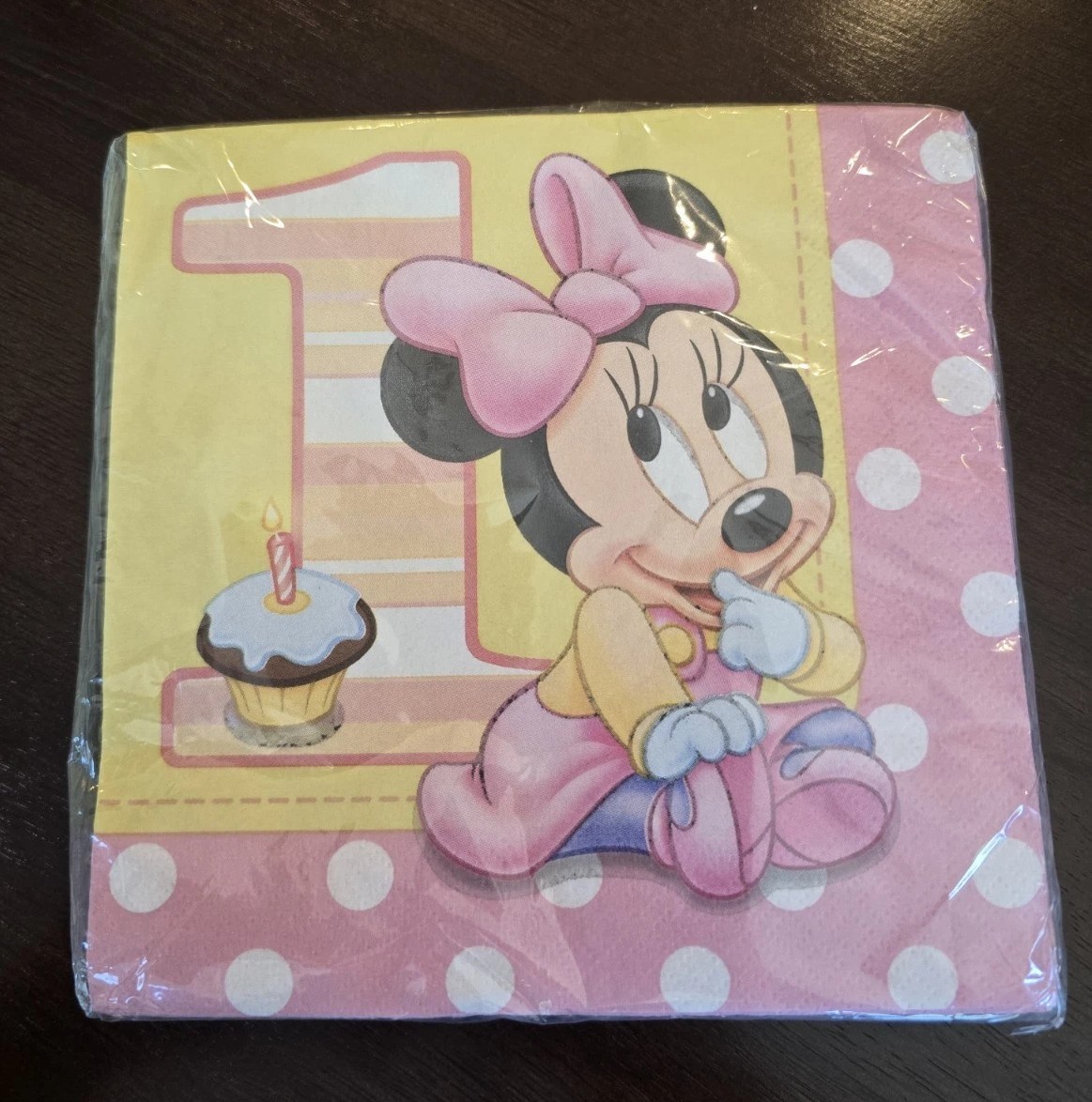 MINNIE’S 1ST BIRTHDAY – 16 Party Napkins