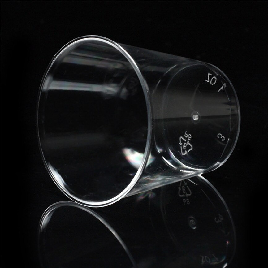 20Pcs Clear Plastic Disposable Party Shot Glasses Jelly Cups Tumblers Birthday