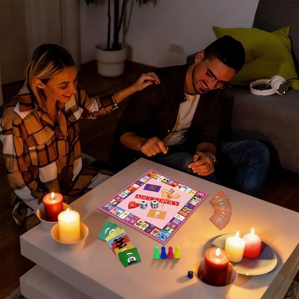 Couple Adult Opoly Board Game Deck Cards Date Night Ideas Conversation Intimacy.