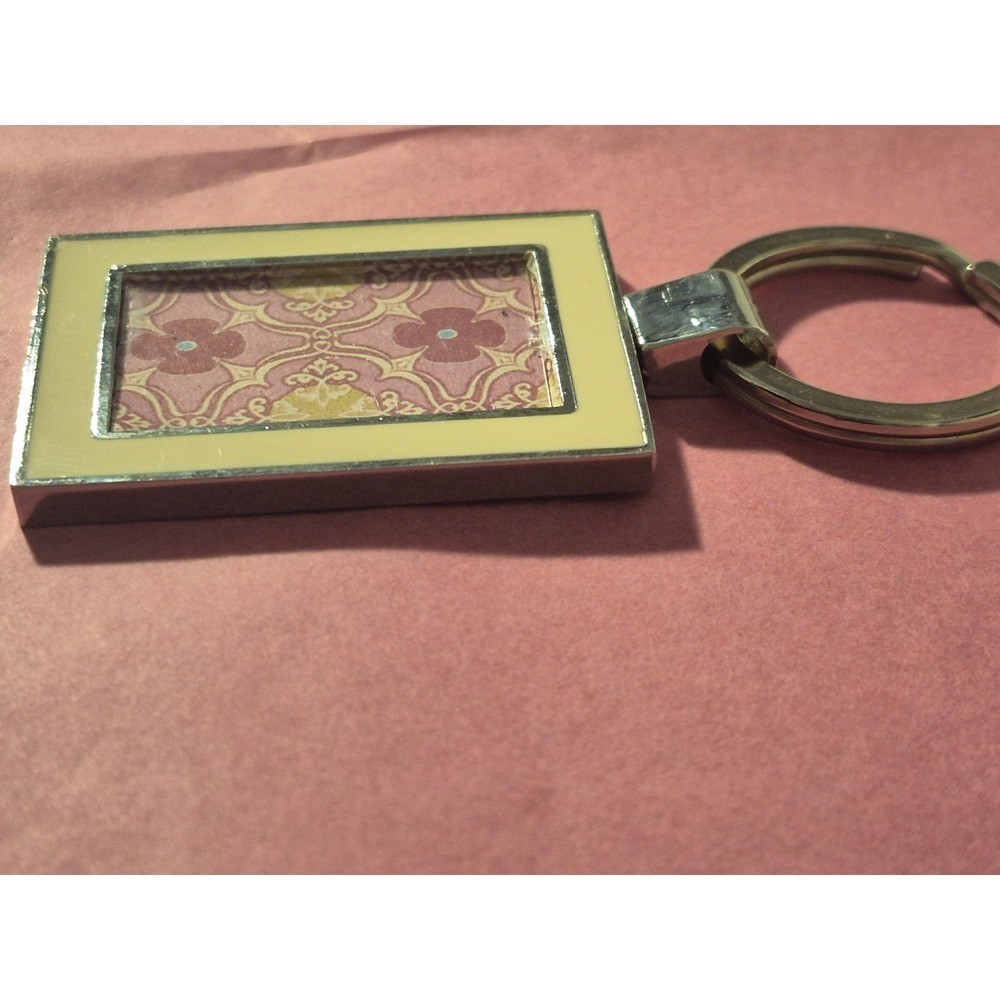Hallmark I Carry You Always In My Heart Photo Key Chain Cream Metal Frame