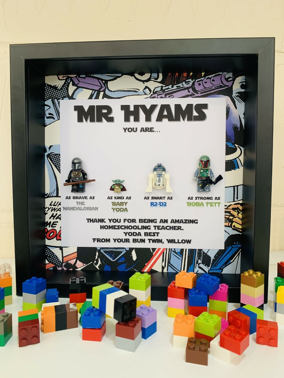 Thank You Gifts, Thank You Frame, Teacher Christmas Gifts, Star Wars Gifts