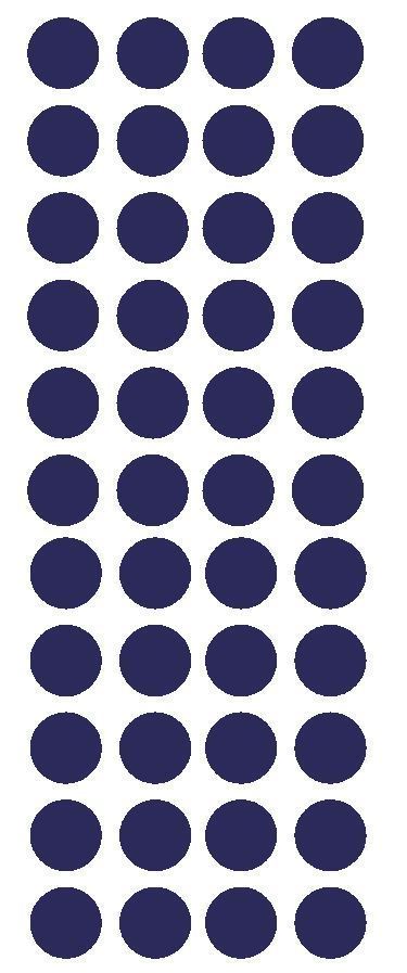 3/4″ Sapphire Blue Round Color Code Inventory Label Dot Stickers Made in USA