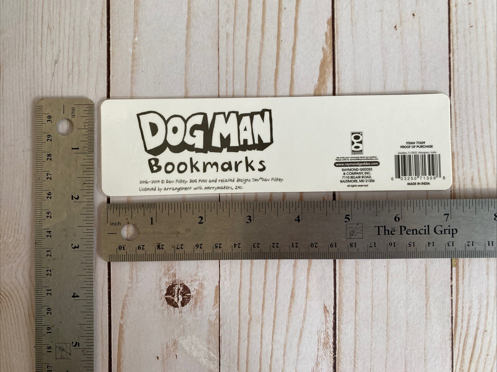 Dog Man Cat Kid Bookmark Laminated Stocking Stuffer Set Of5 Dav Pilkey Free Ship