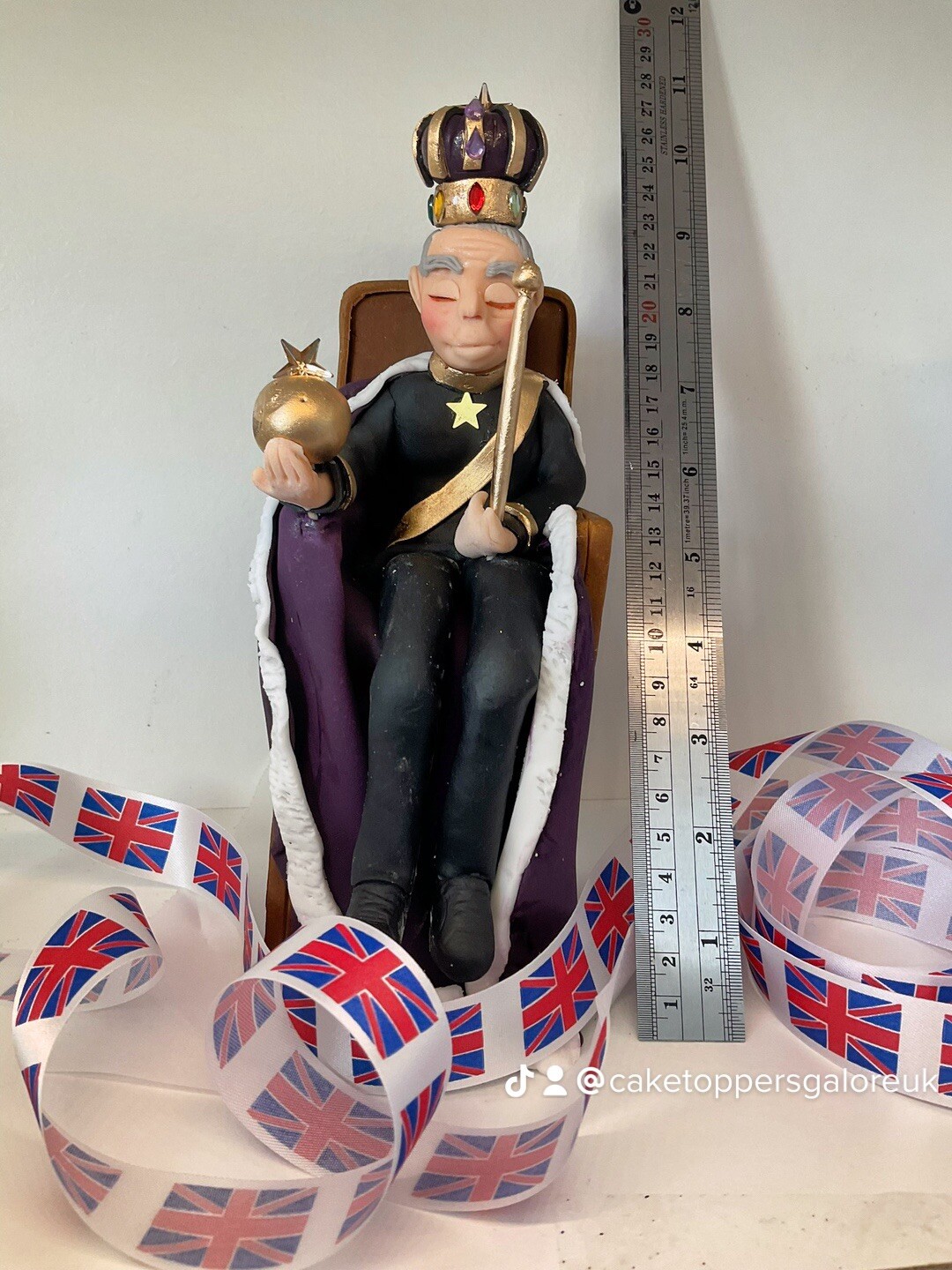 King, Charles coronation, Cake Topper, cake, decoration.