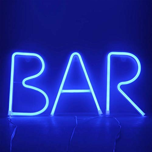 Light Up Letters Neon Signs, Blue Alphabet Neon Lights Wall Decor for Home, O