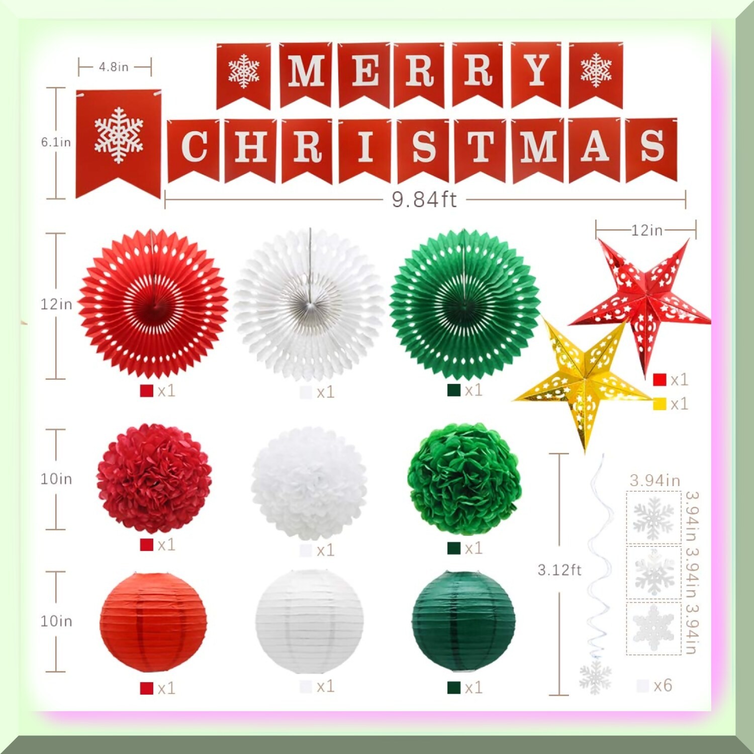 Party Decorations Set for Indoor and Outdoor Celebrations