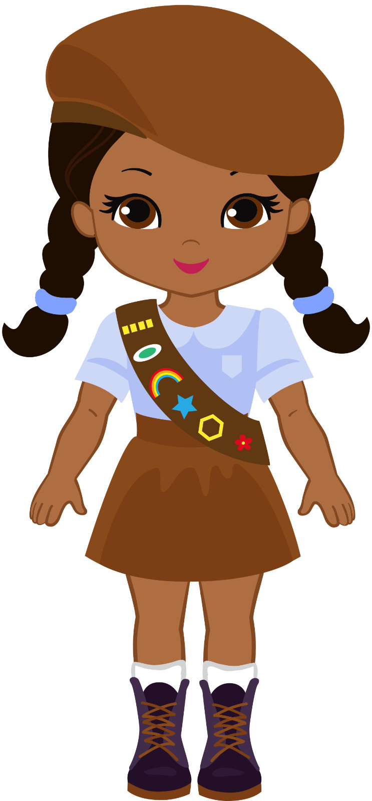 Girl Scout Thank You flat cards | One set of 12. Free shipping