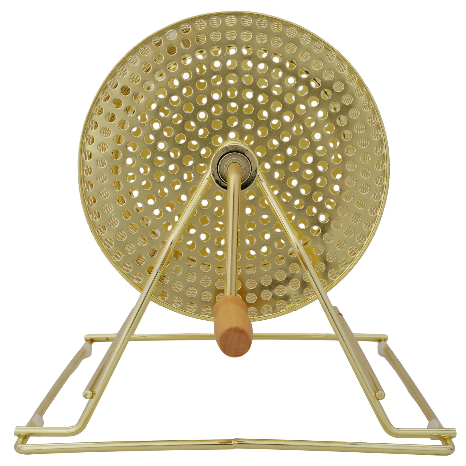 Raffle Ticket Spinner Drum 12″ x 8″ Brass Plated Holds 2500 Tickets