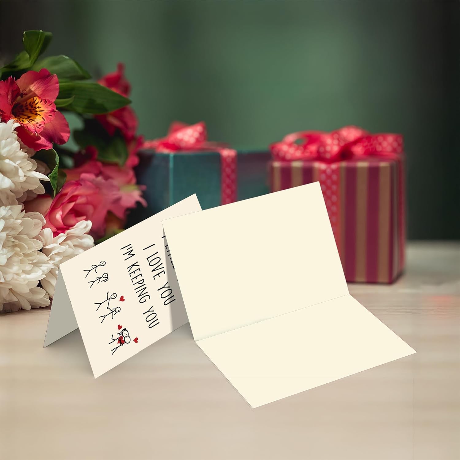 Cheerin Romantic Valentines Day Cards with Envelope – Love Cards for Girlfriend