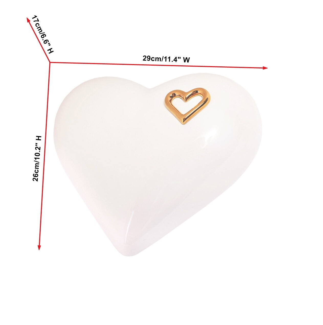 Beautiful Adult Cremation Urn for Ashes Funeral urn Unique Memorial -Heart Urn