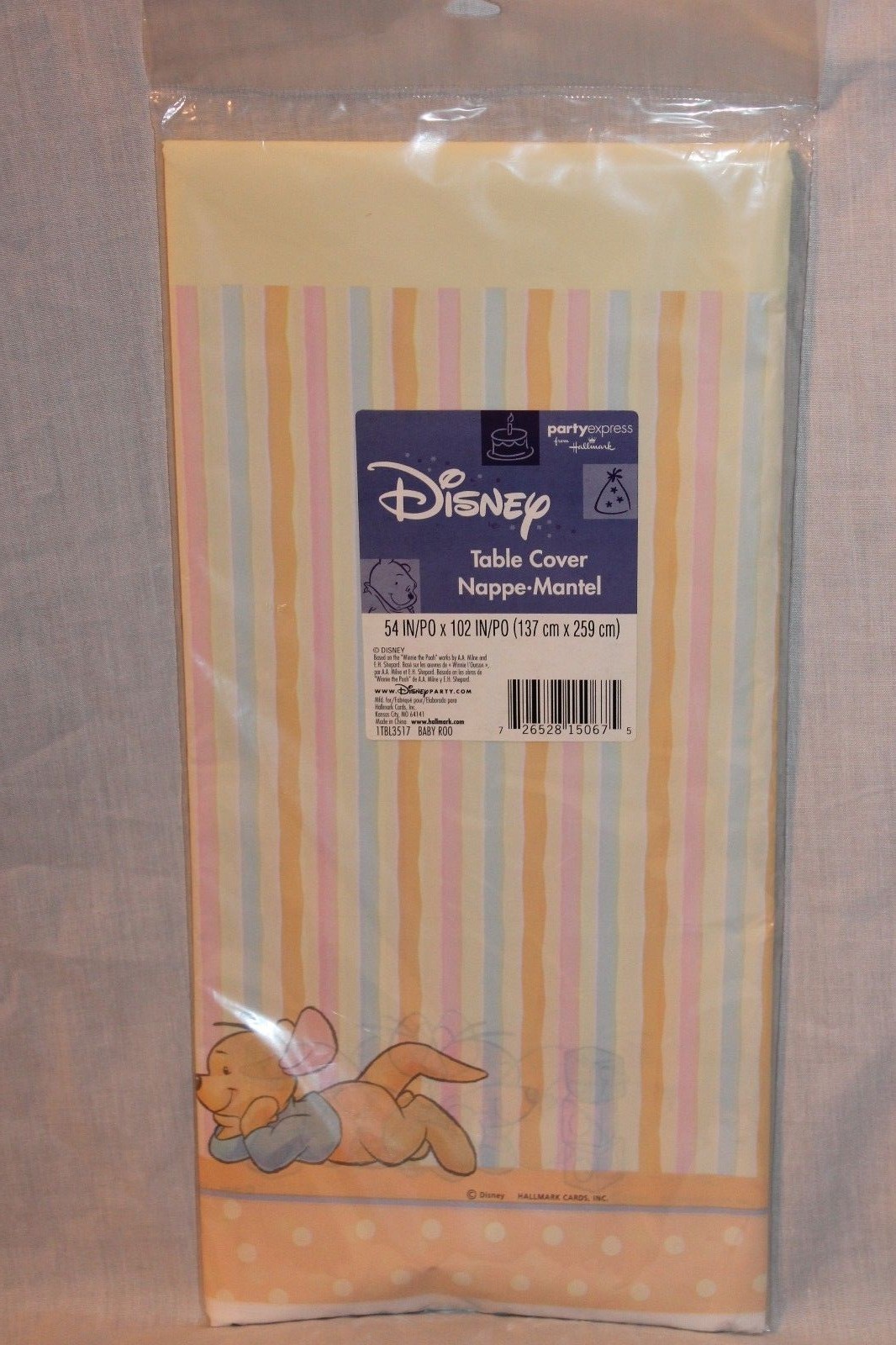 WINNIE THE POOH BABY ROO TABLE COVER PARTY SUPPLIES 54″ X 102″