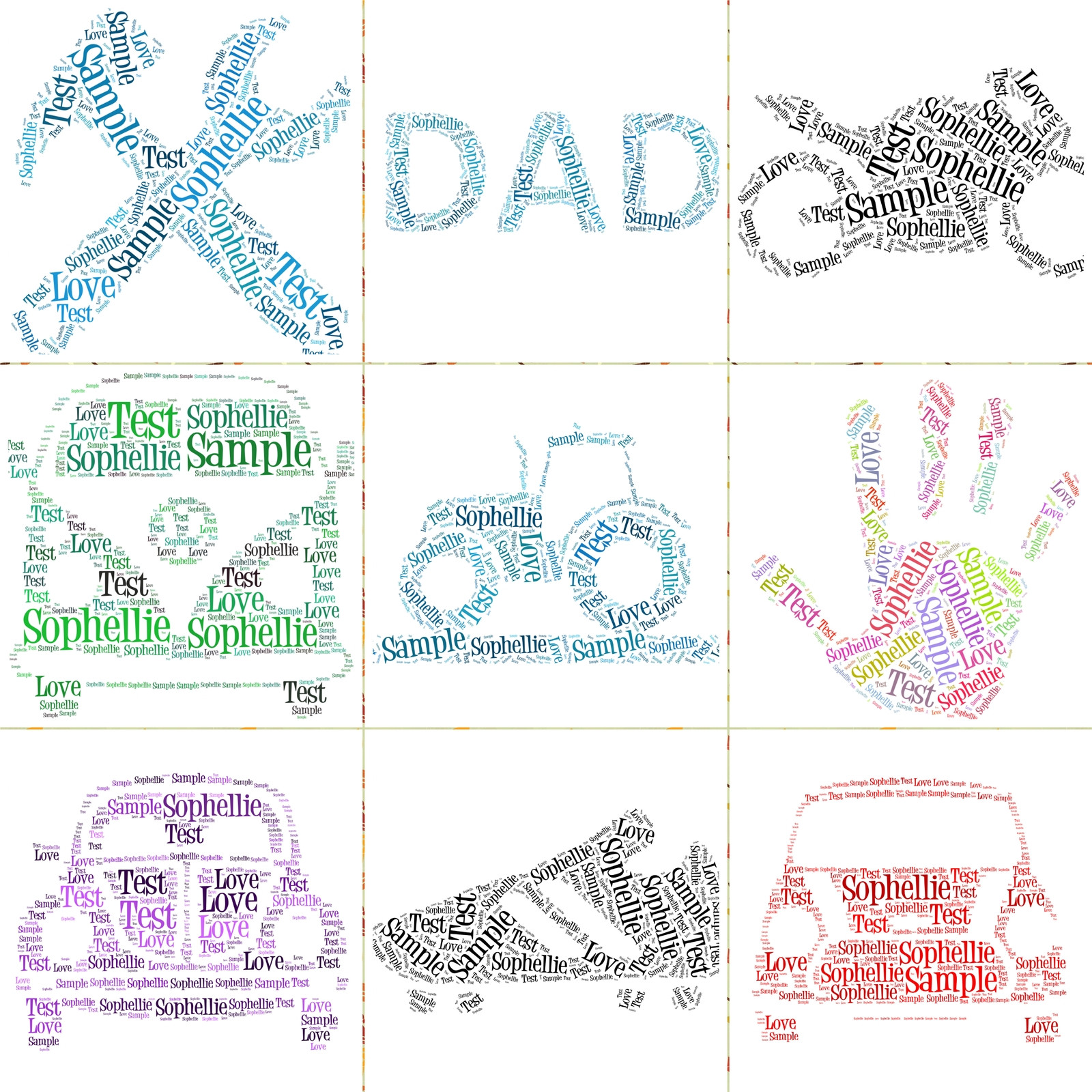 Dad, Fathers day gift, word art, dad birthday present