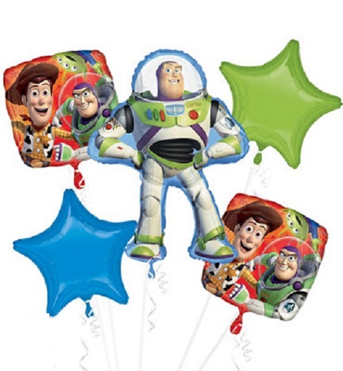 Toy Story Party Balloon Bouquet 5 Pieces