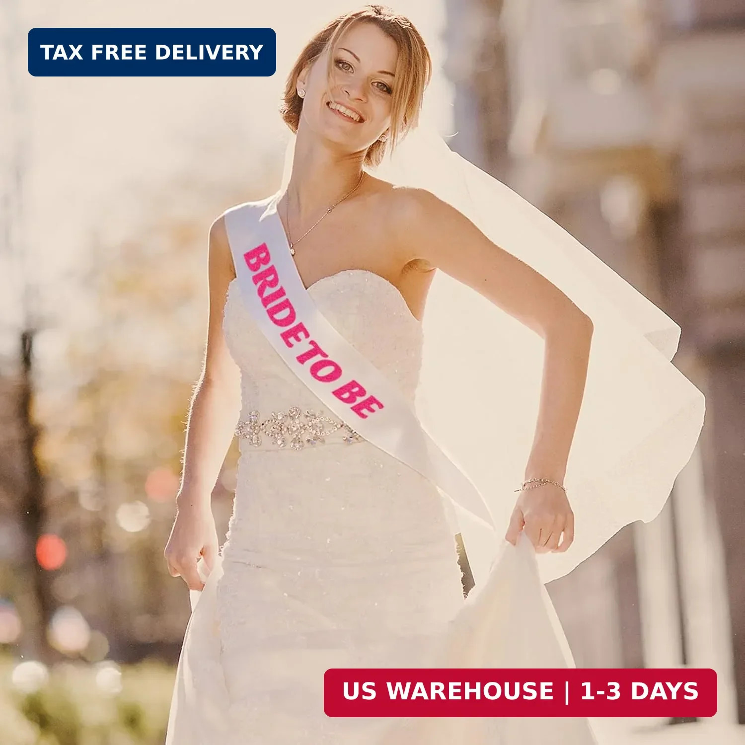 18Pcs Bachelorette Sashes Kit, 1 Pcs White Hot Pink Bride to be Sash and 17 Pcs