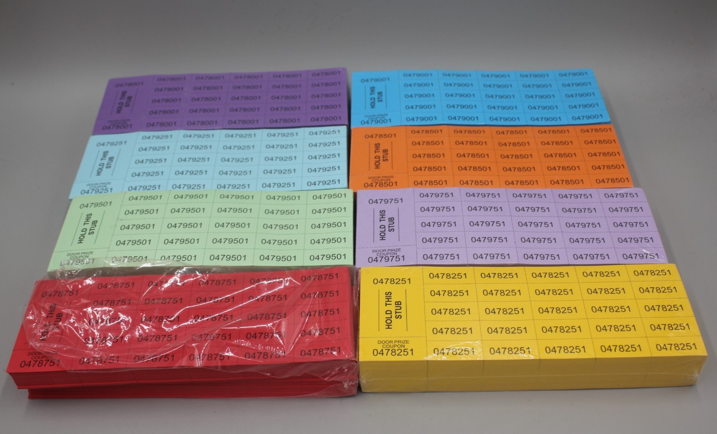 Kosiz 2000 Sheets Raffle Ticket 25 Bid Chinese Auction Tickets Multicolor Fun