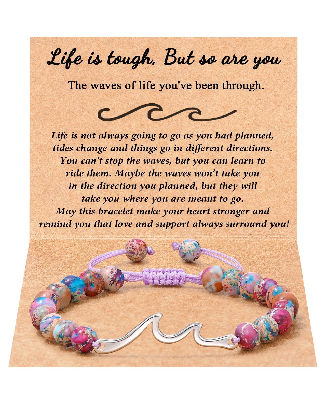 Tarsus Inspirational Gifts for Women Men, Through The Waves of Life, Life is …