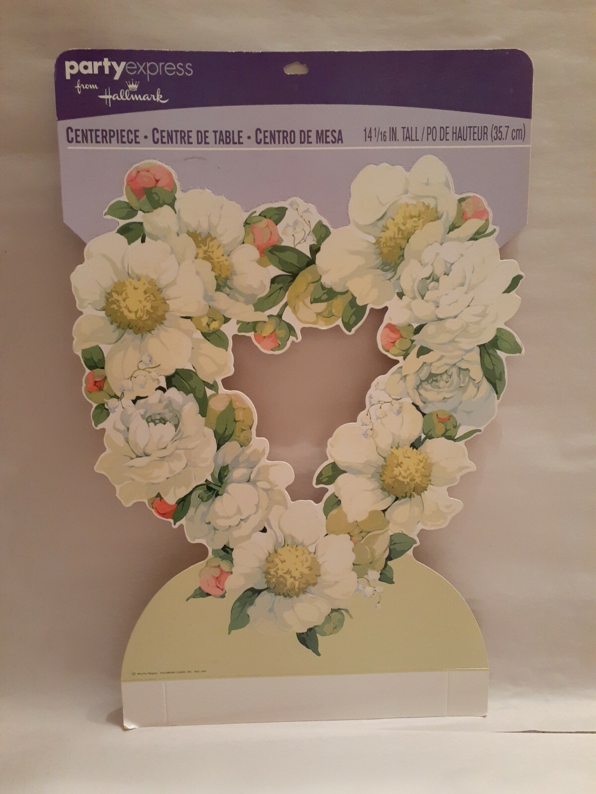 Vintage New Old Stock, Paper Heart Punch Out Centerpiece, Valentine’s, Wedding