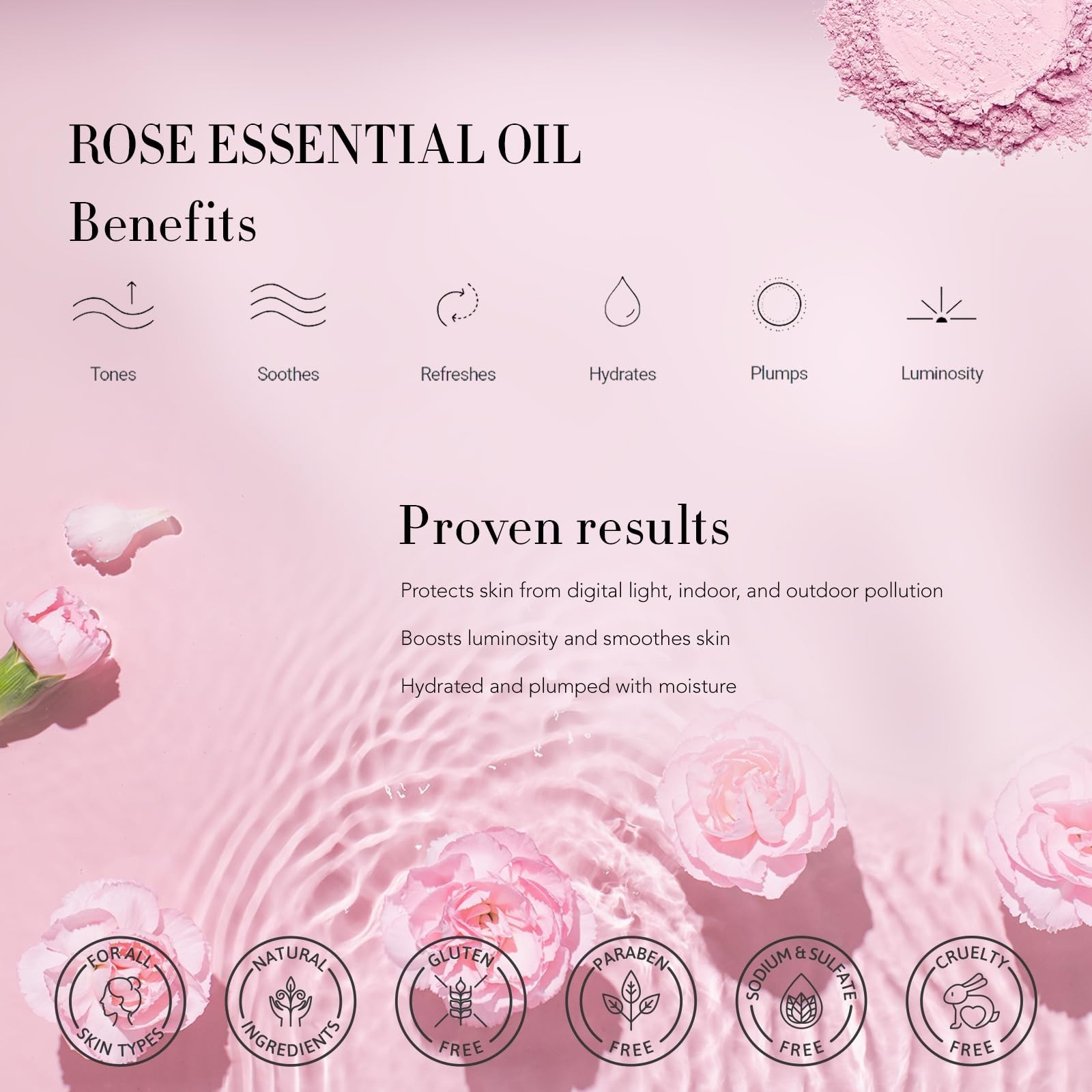 Mother’s Day Gift, Spa Gifts 28pcs Rose Facial Skin Care Set for Wo… Fast Ship
