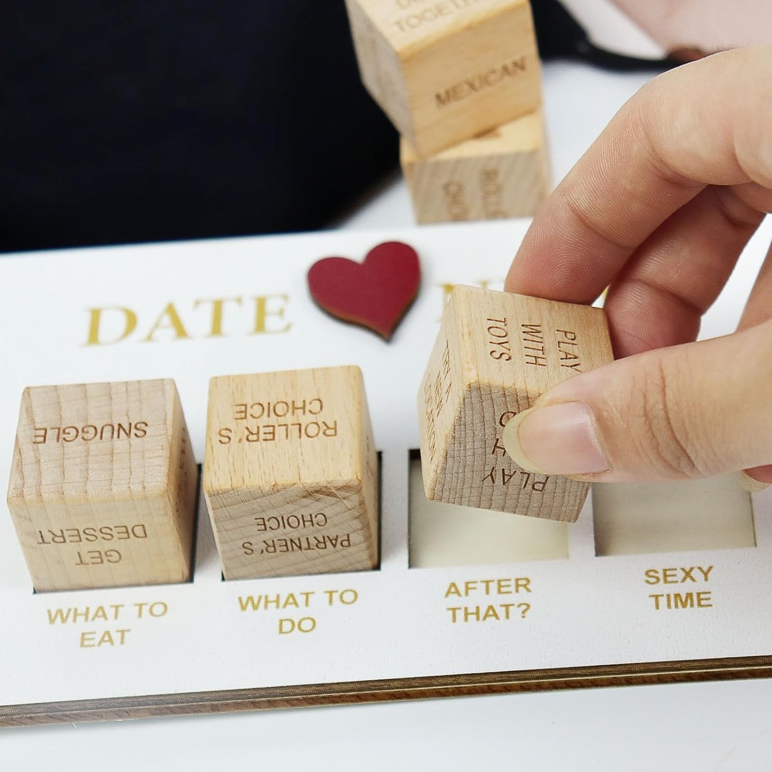 Date Night Dice After Dark Edition Date Night Wooden Dice Game For Couples Fun