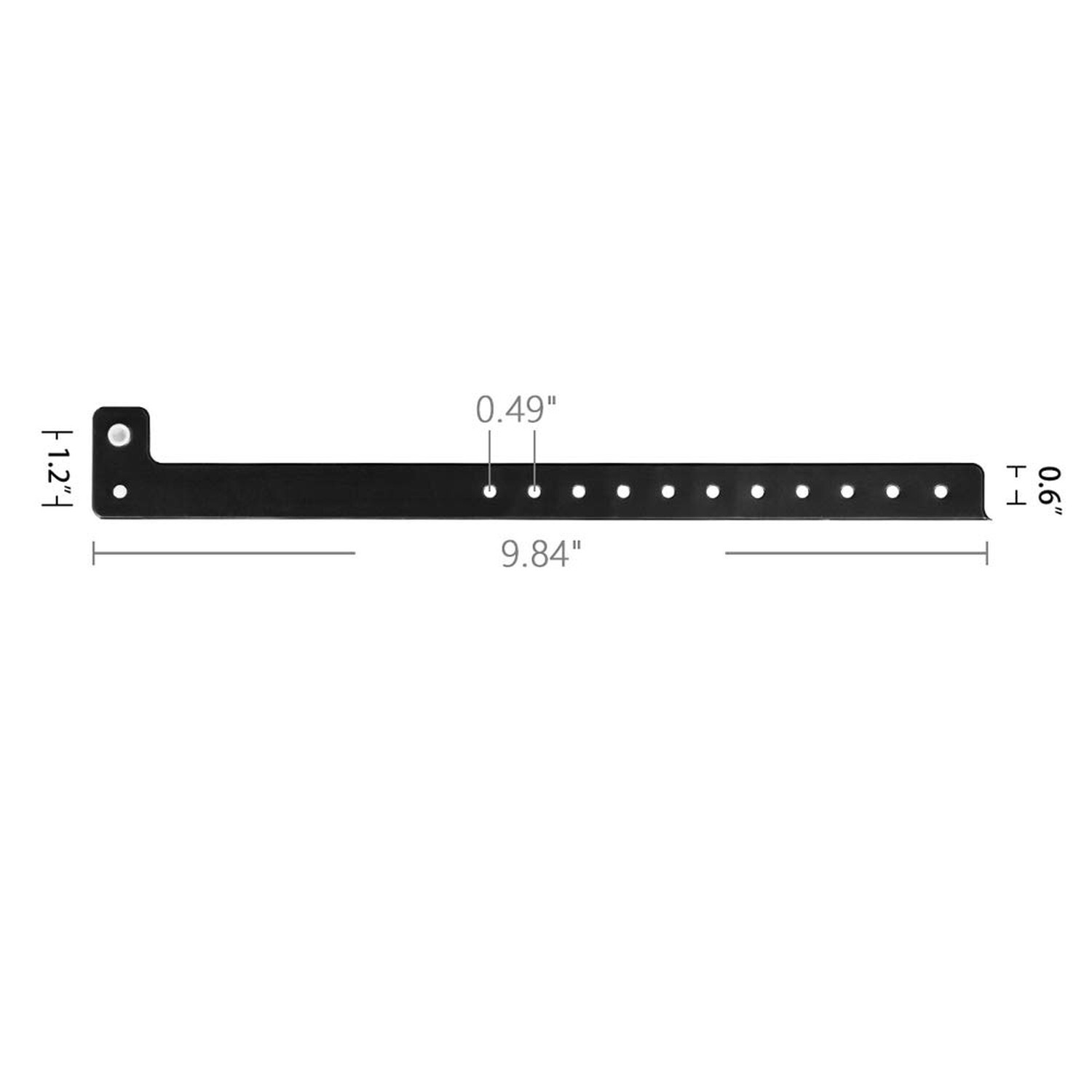 Ouchan Plastic Wristbands Black – 100 Pack Wristbands for Events Club Music M…