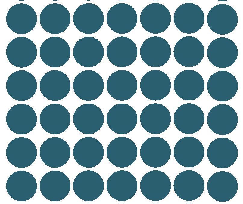 1-1/2″ TEAL Round Color Coded Inventory Labels Dots Sticker MADE IN USA