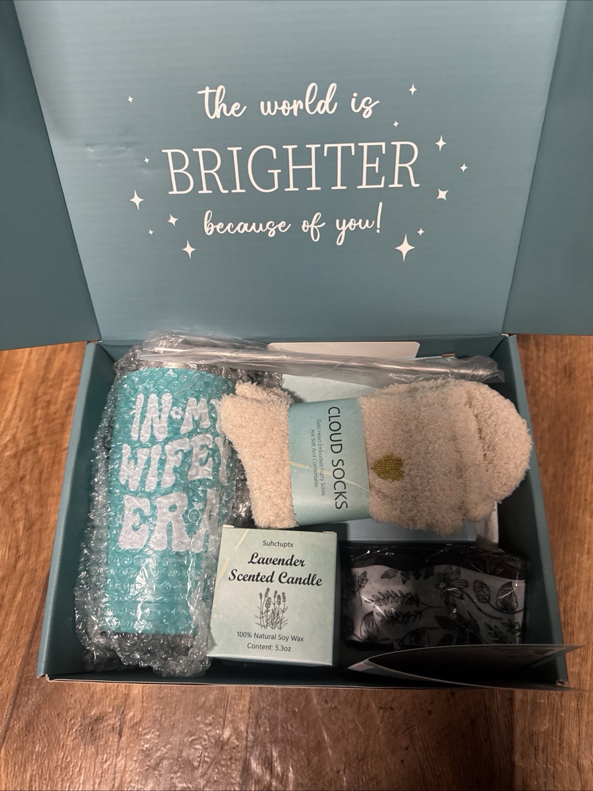 Wifey Era Gift Set Teal and White