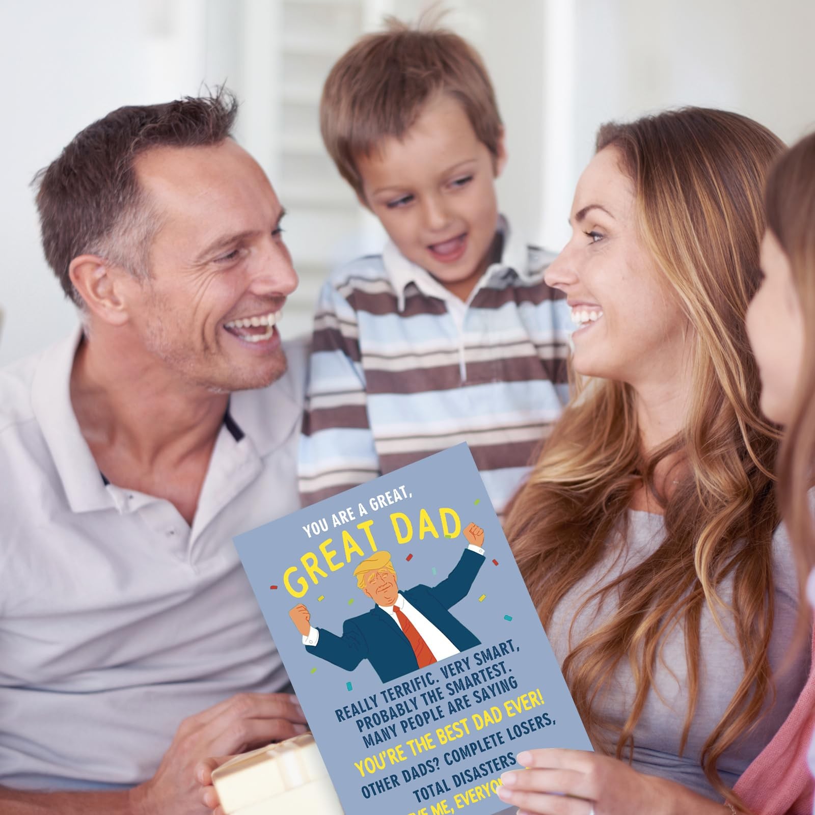 Funny Father’s Day Card Gift for Dad from Daughter Son 7×5 inches, card 543