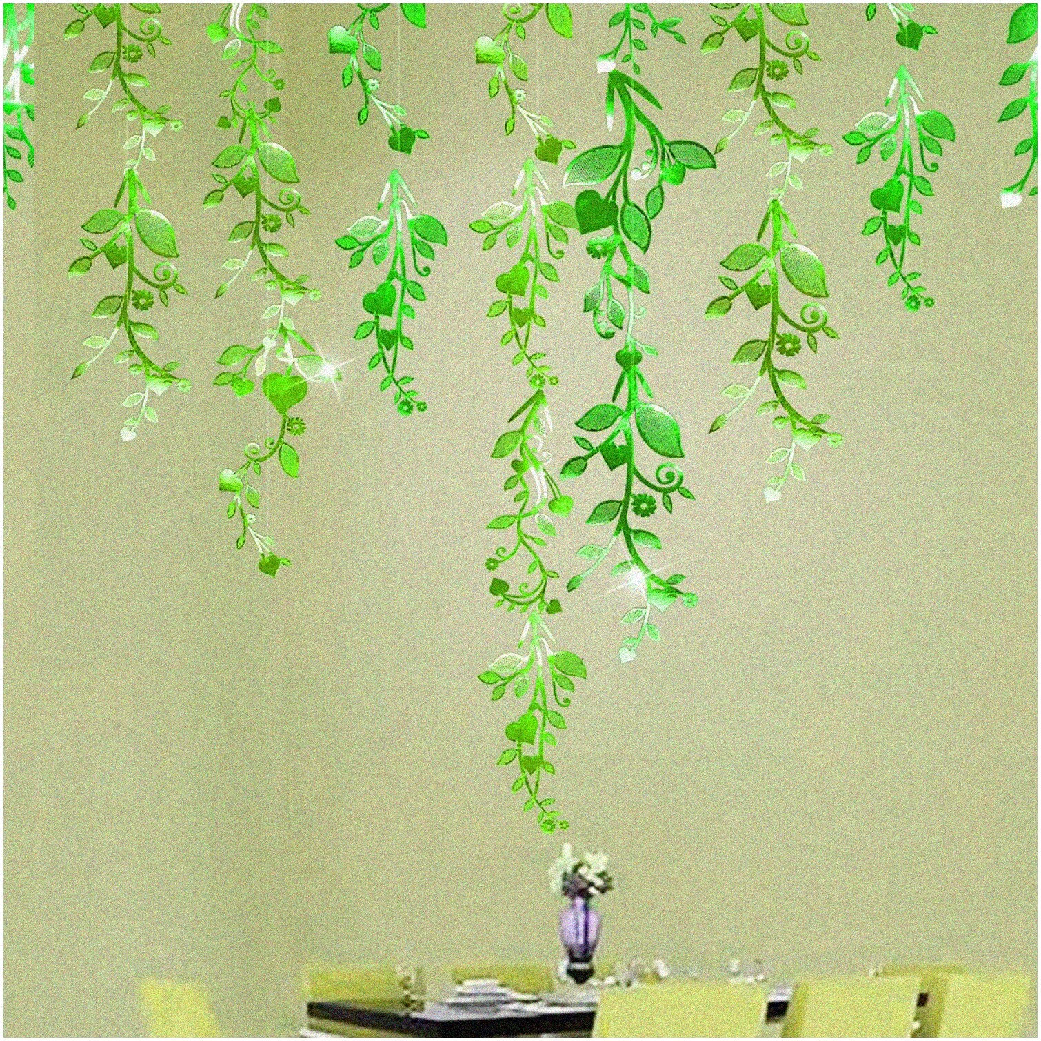 Vibrant Green Leaf Decorations for Parties and Events