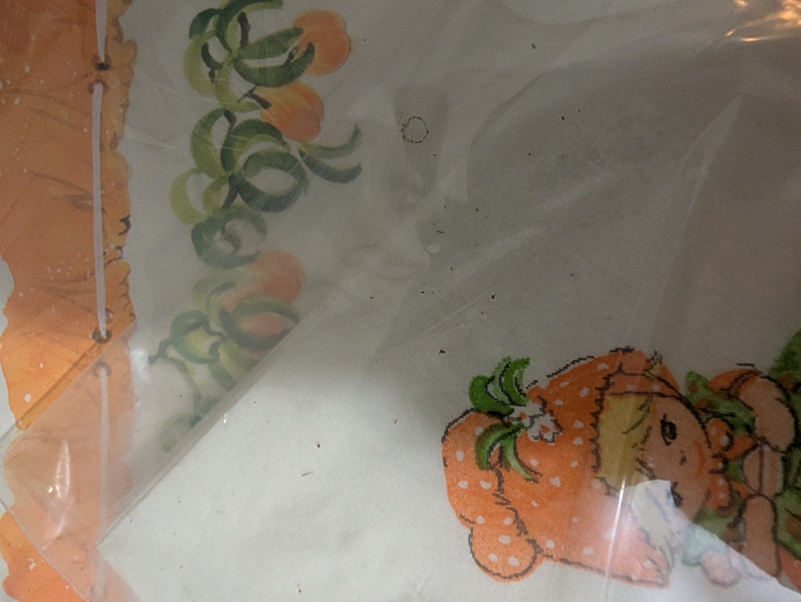 Vtg “Peaches ‘n Cream” 12 matching Napkins & Placemats J phakos art READ