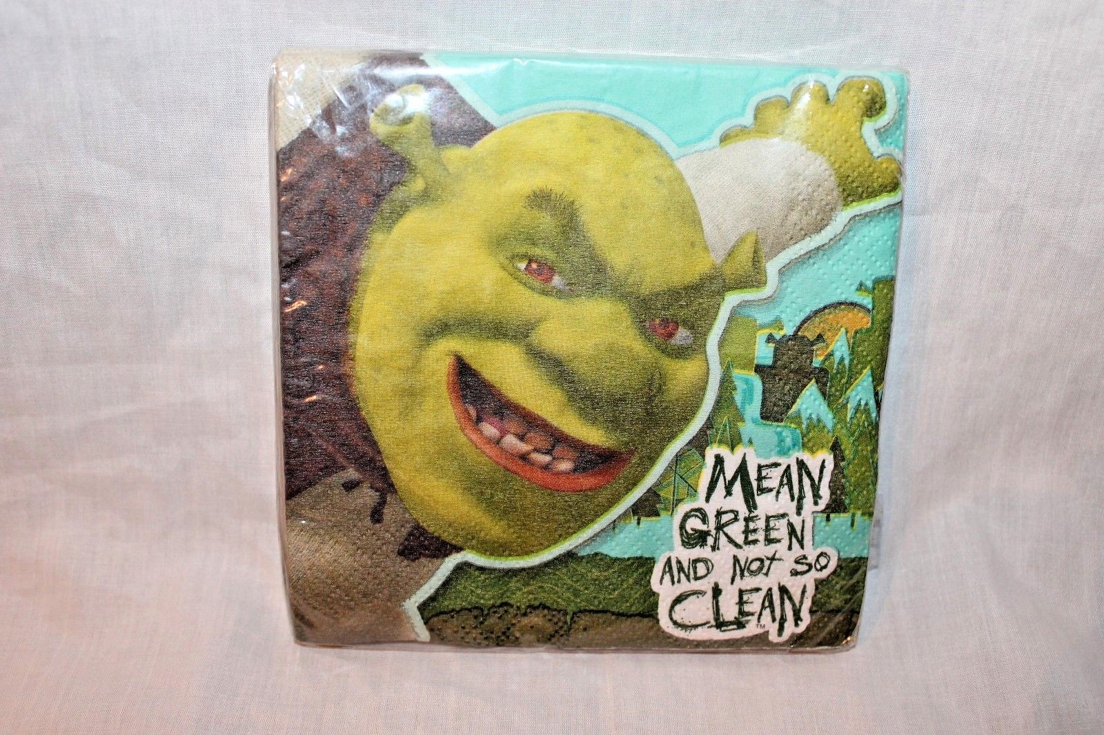 NEW IN PACKAGE SHREK FOREVER AFTER 16- DESSERT NAPKINS PARTY SUPPLIES
