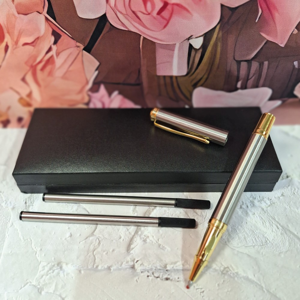 Personalised Birthday Silver Ballpoint Pen Set |18th, 21st, 30th, 40th, 50th, 60