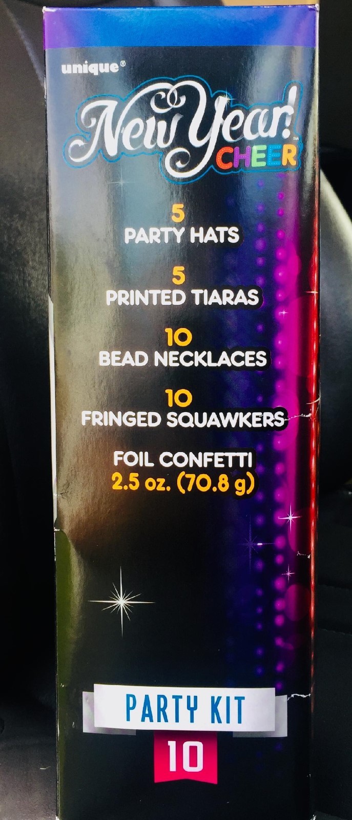 UNIQUE New Year Party Kit for 10.Unique Party Products.NIB Special