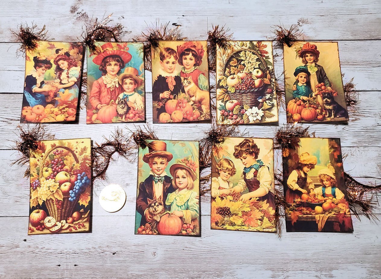 9-Fall-Autumn-Thanksgiving-Farmhouse-Holiday-Linen Cardstock-Gift-Hang-Tags
