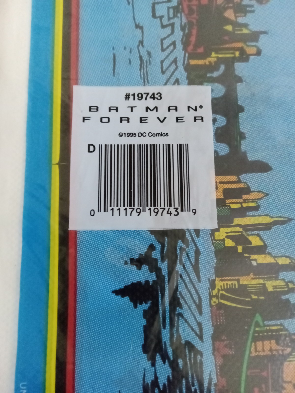 1995 DC Comics, Batman Forever Party Plastic Tableclover 54 In X 84 In