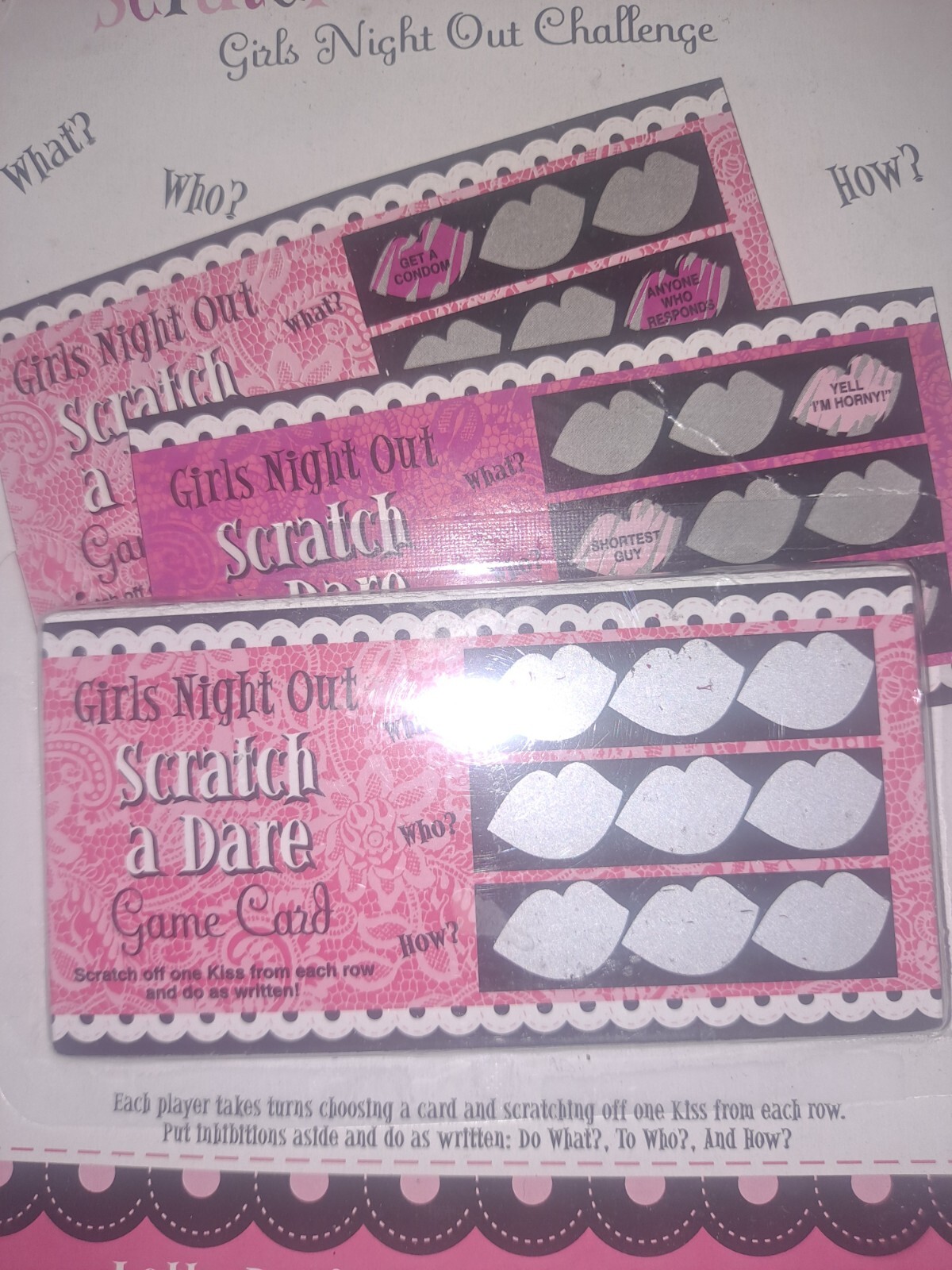 Bachelorette Party Game Scratch a Dare Girls Night Out Wedding 12 Scratchoffs